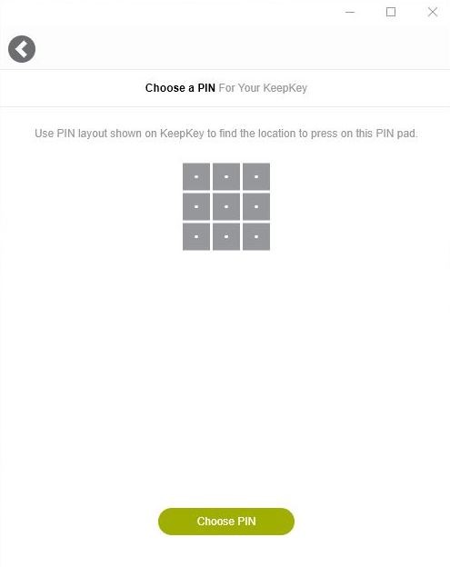 Set Keepkey PIN